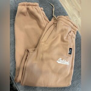 Tan Jogger Pants